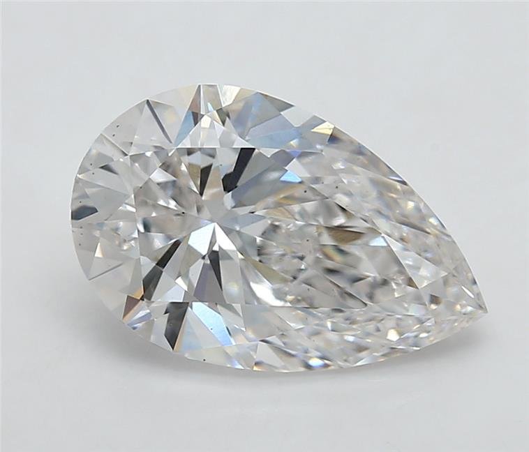 3.06ct F VS2 Rare Carat Ideal Cut Pear Lab Grown Diamond