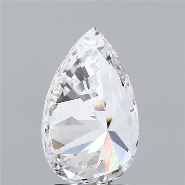 2.14ct F VVS2 Rare Carat Ideal Cut Pear Lab Grown Diamond