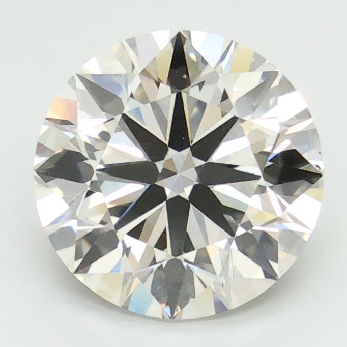 3.01ct H VVS2 Rare Carat Ideal Cut Round Lab Grown Diamond