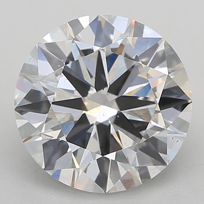 5.01ct F VS2 Rare Carat Ideal Cut Round Lab Grown Diamond