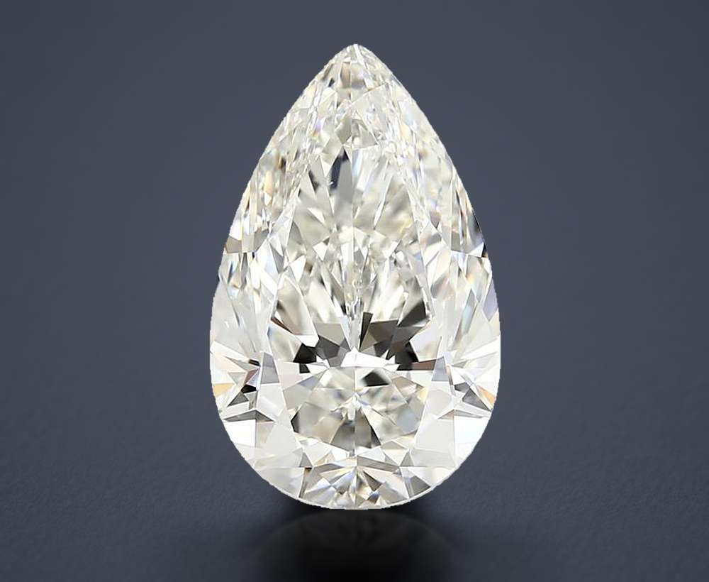 4.02 Carat Pear Natural Diamond
