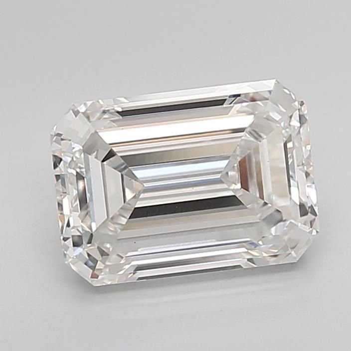 3.03ct G VS1 Rare Carat Ideal Cut Emerald Lab Grown Diamond