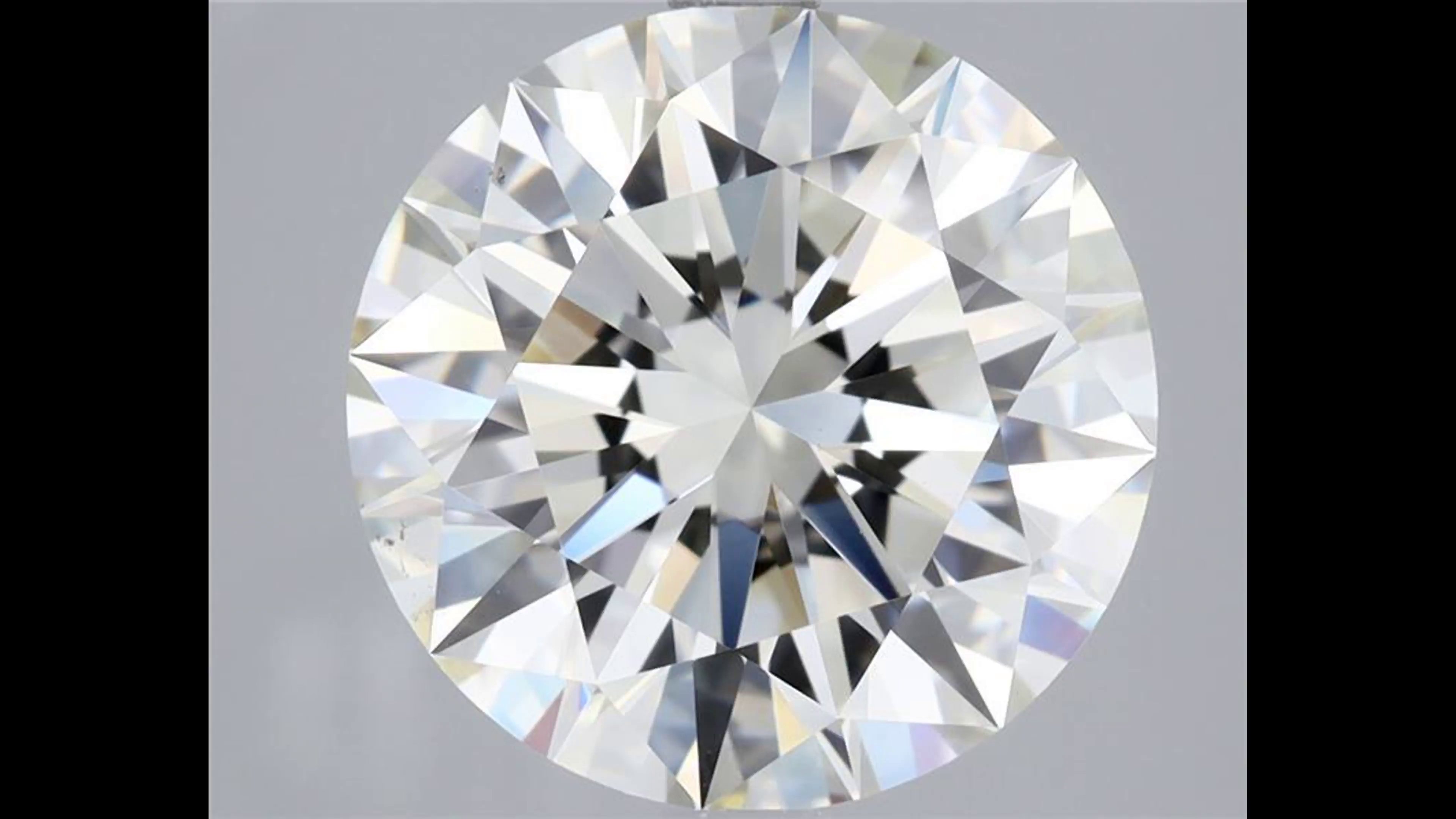 3.08ct K VS2 Rare Carat Ideal Cut Round Diamond