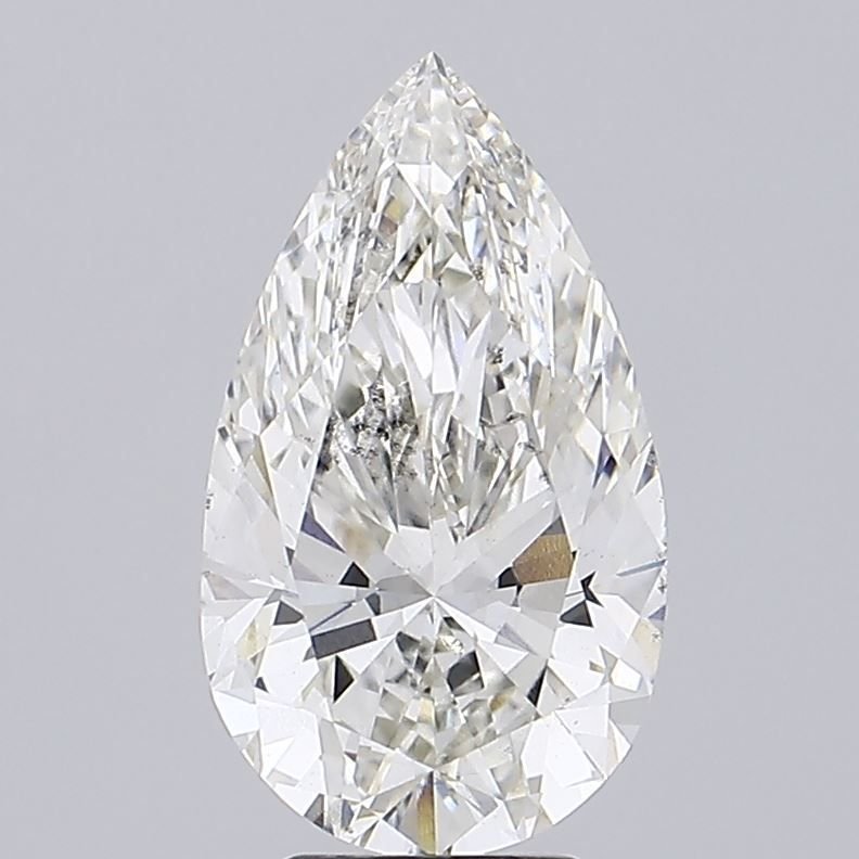 5.14ct H VS2 Rare Carat Ideal Cut Pear Lab Grown Diamond