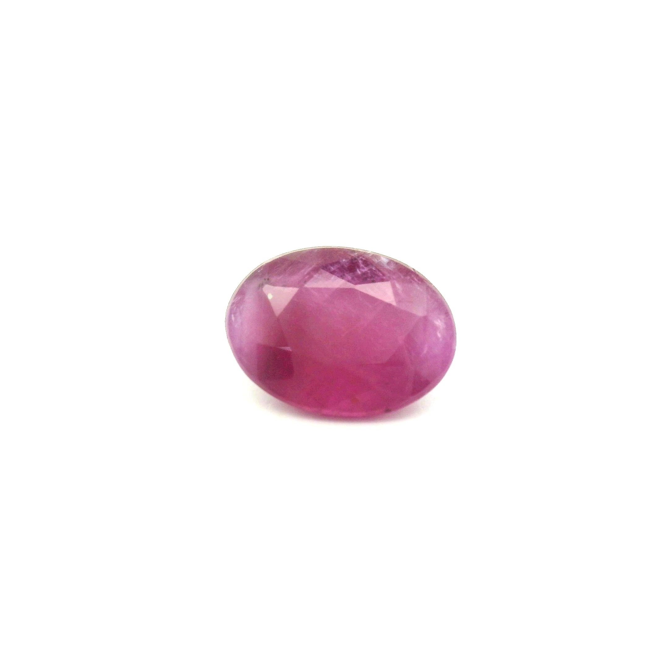 1.77 Carat Red Oval Ruby