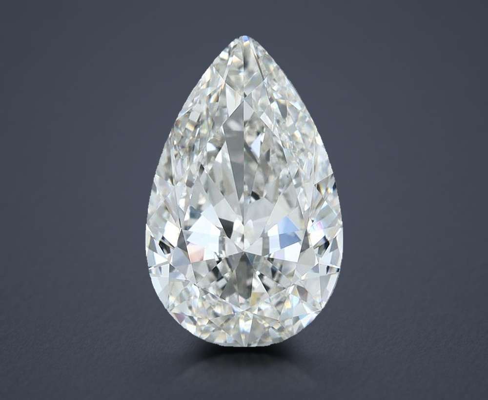 4.02 Carat Pear Natural Diamond