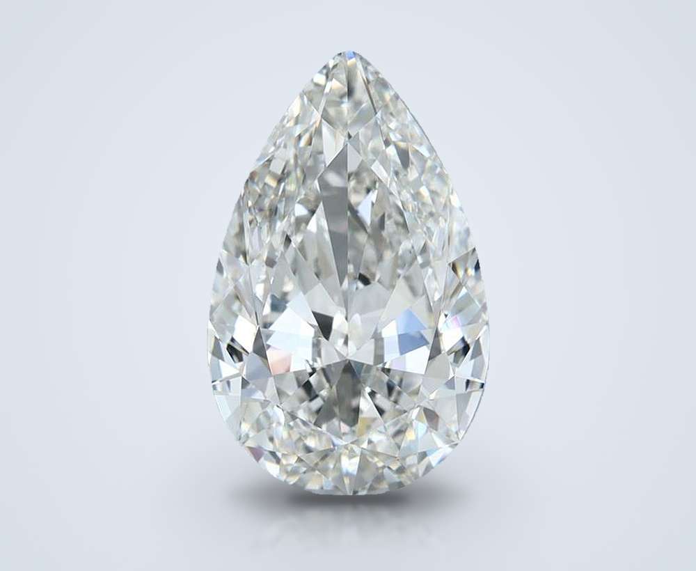 4.02 Carat Pear Natural Diamond