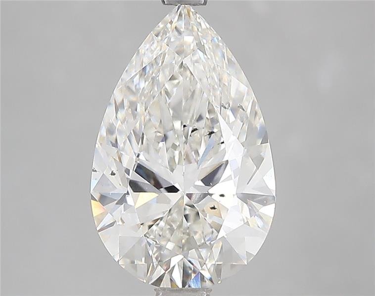 3.30ct H SI1 Rare Carat Ideal Cut Pear Lab Grown Diamond