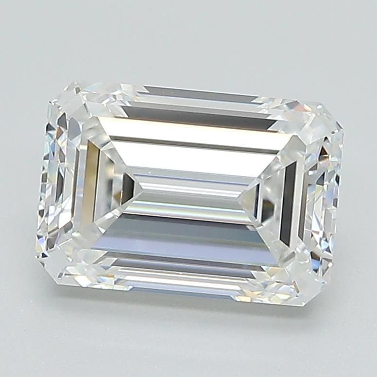 2.06ct E VVS2 Rare Carat Ideal Cut Emerald Lab Grown Diamond