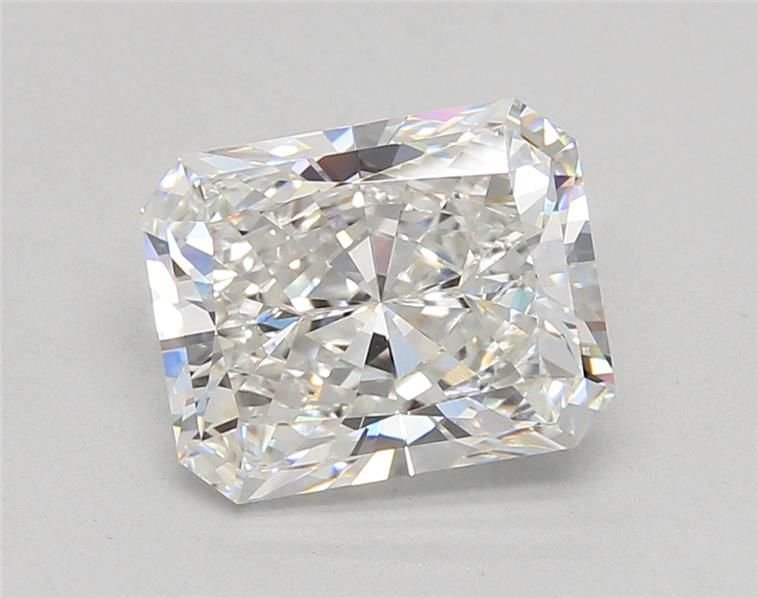 3.72ct F VVS2 Rare Carat Ideal Cut Radiant Lab Grown Diamond