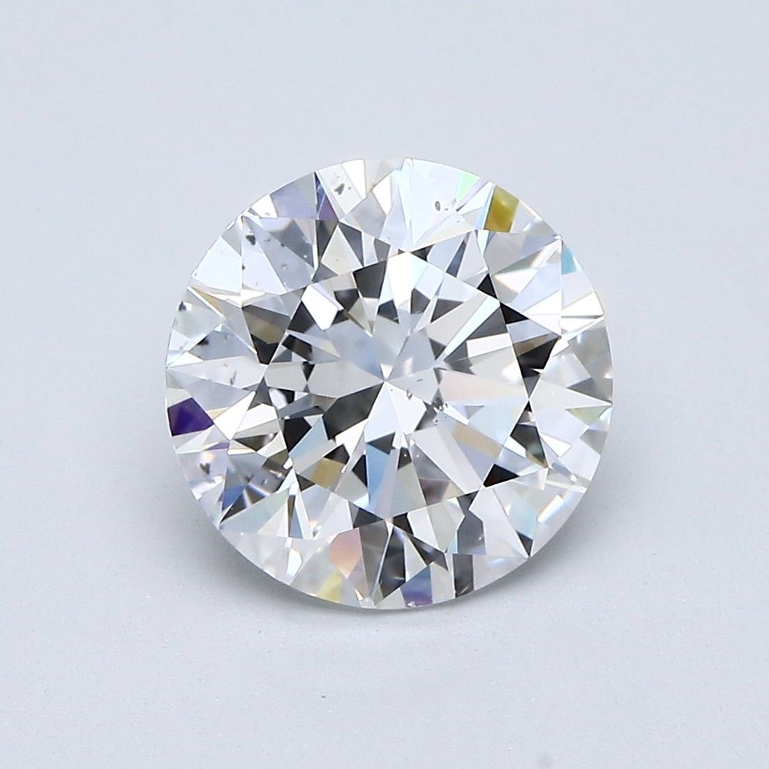 3.08ct D SI1 Rare Carat Ideal Cut Round Diamond