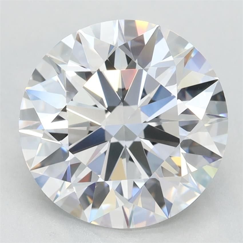 2.84ct D VVS1 Rare Carat Ideal Cut Round Lab Grown Diamond