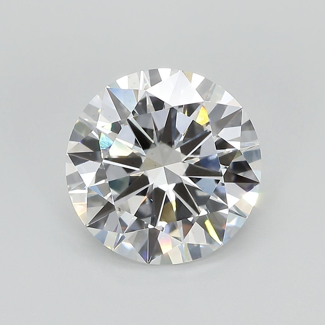 4.10ct E VS2 Excellent Cut Round Lab Grown Diamond