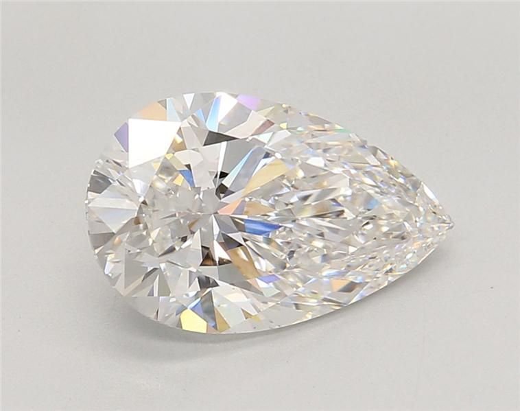 3.55ct E VS1 Rare Carat Ideal Cut Pear Lab Grown Diamond