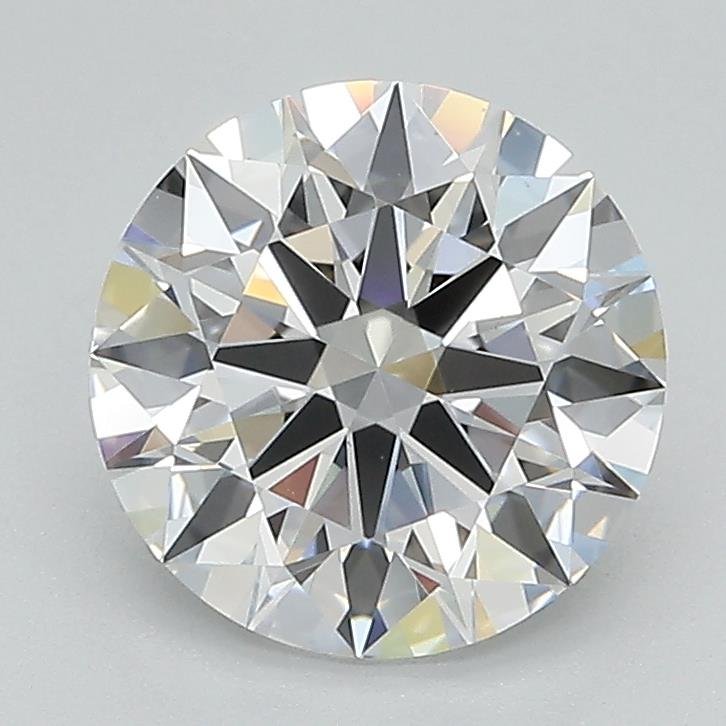 2.03ct D VS2 Rare Carat Ideal Cut Round Lab Grown Diamond