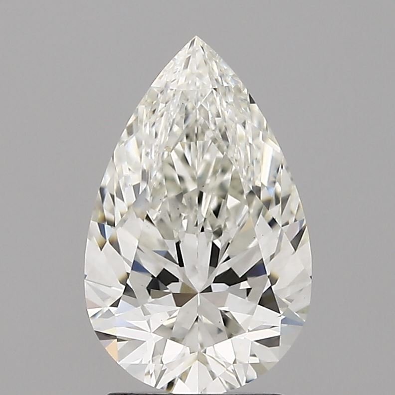 2.16ct H VS1 Rare Carat Ideal Cut Pear Lab Grown Diamond