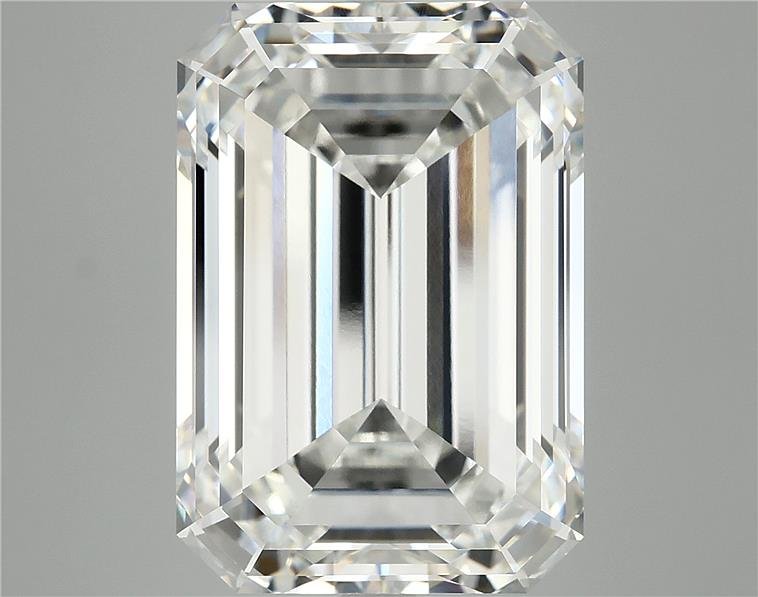 15.58ct F VVS2 Rare Carat Ideal Cut Emerald Lab Grown Diamond