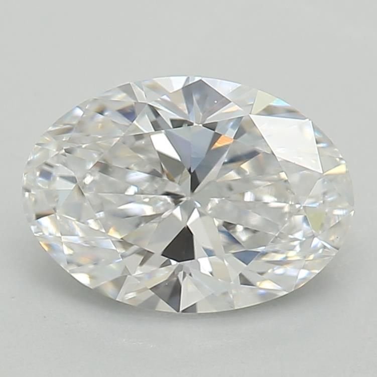 0.72ct D VS1 Rare Carat Ideal Cut Oval Lab Grown Diamond