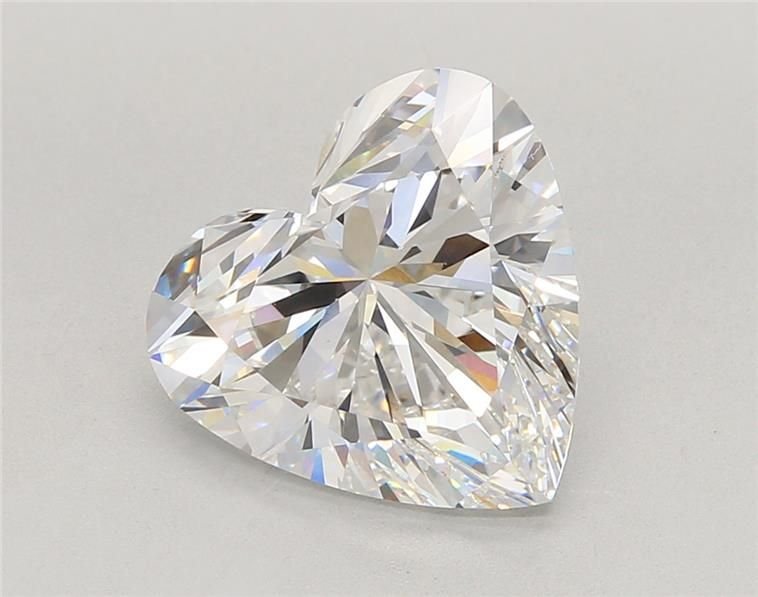 5.07ct D VVS2 Rare Carat Ideal Cut Heart Lab Grown Diamond