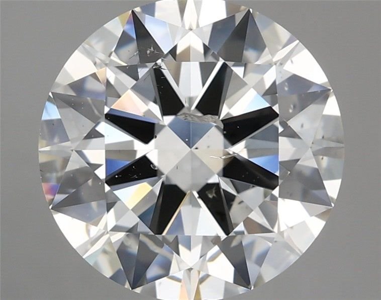 4.01ct J SI2 Rare Carat Ideal Cut Round Diamond