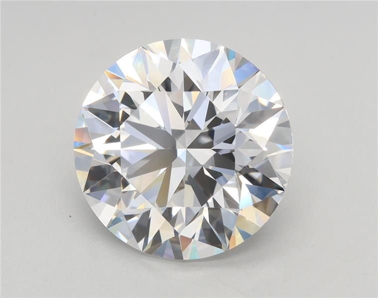 3.26ct D VVS2 Rare Carat Ideal Cut Round Lab Grown Diamond