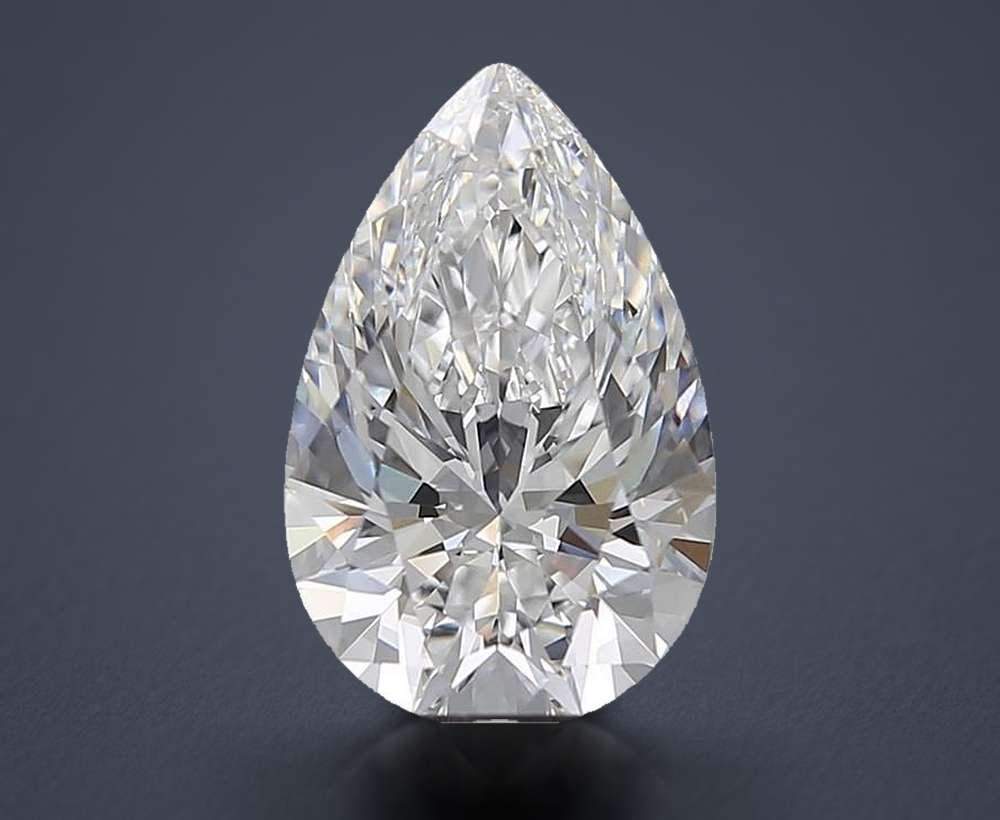 3.77 Carat Pear Lab Diamond