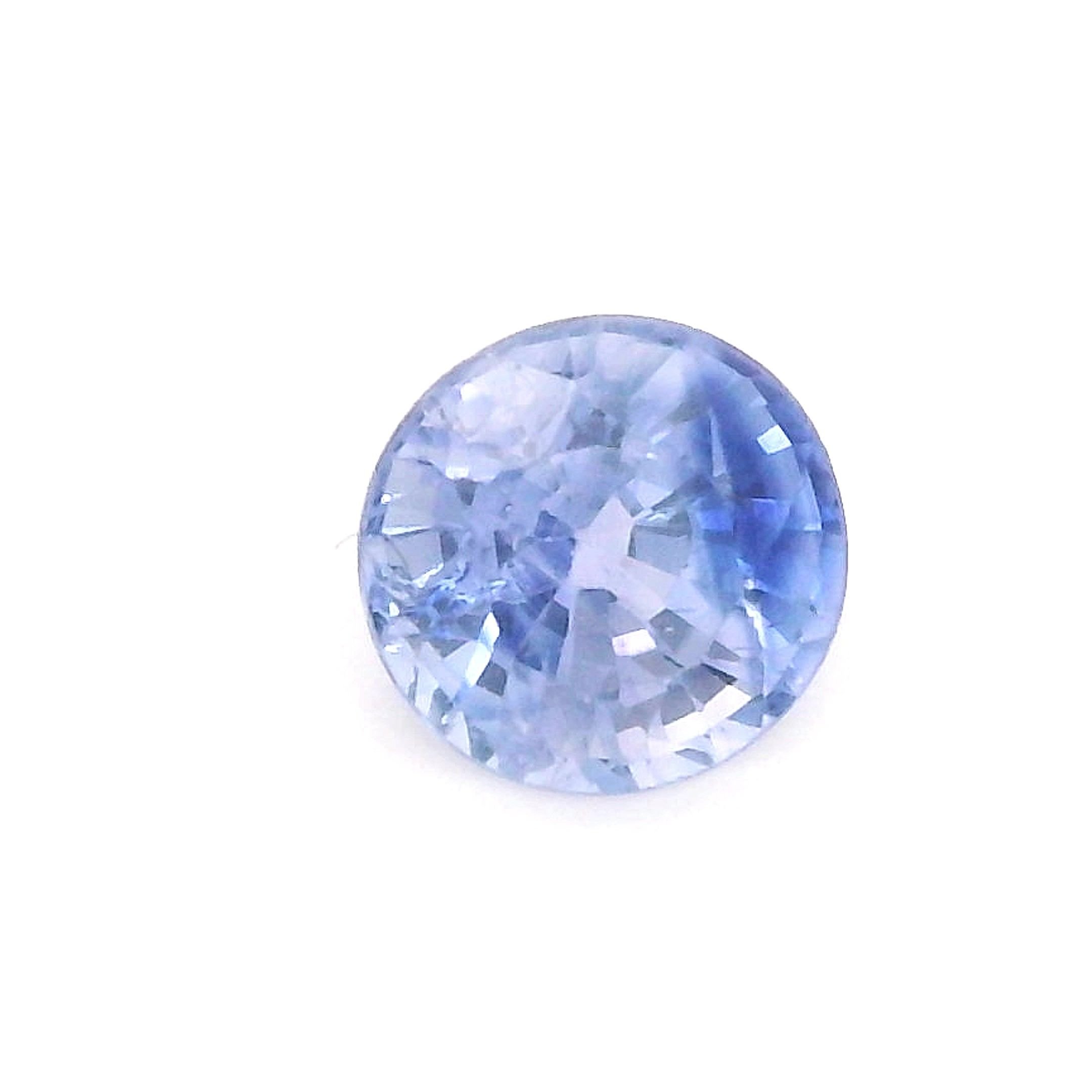 0.73 Carat Blue Round Sapphire