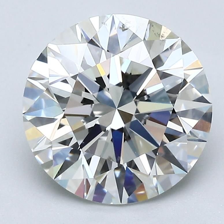 3.01ct I SI1 Rare Carat Ideal Cut Round Diamond