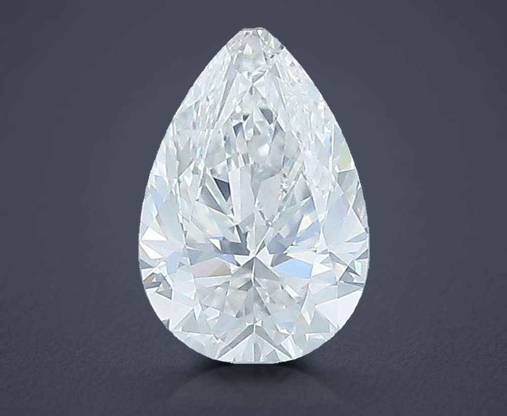 0.68 Carat Pear Natural Diamond