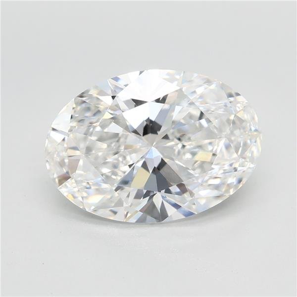 3.05ct E VVS2 Rare Carat Ideal Cut Oval Lab Grown Diamond
