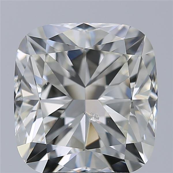 3.01ct J SI1 Rare Carat Ideal Cut Cushion Diamond