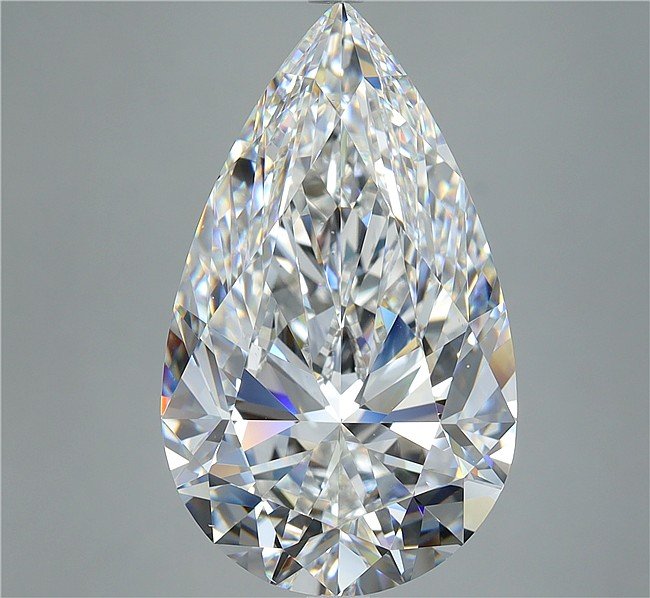 10.05ct F VS1 Rare Carat Ideal Cut Pear Diamond