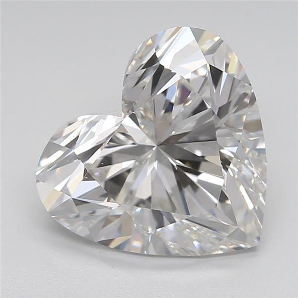 2.93ct H VS2 Rare Carat Ideal Cut Heart Lab Grown Diamond