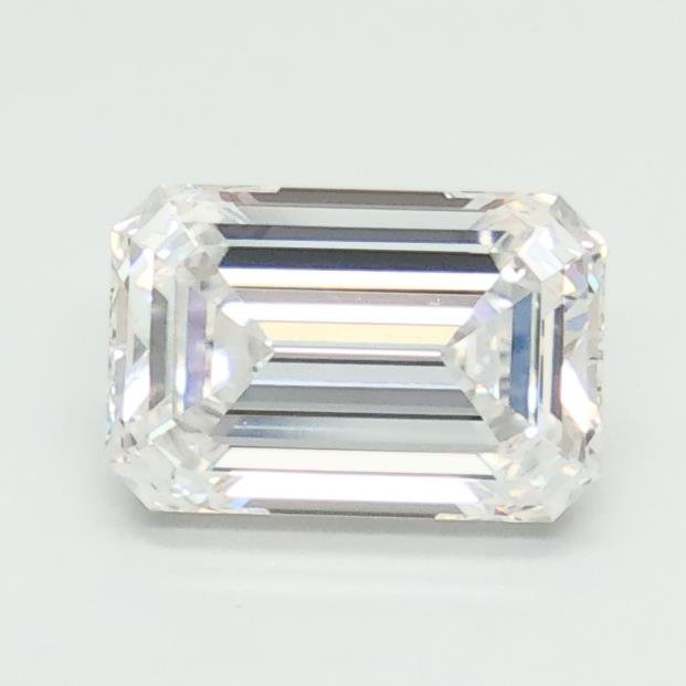 1.10ct D VVS2 Rare Carat Ideal Cut Emerald Lab Grown Diamond
