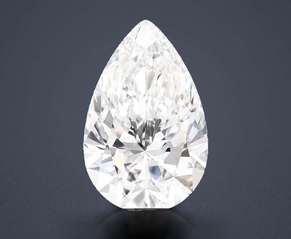 5.00 Carat Pear Lab Diamond