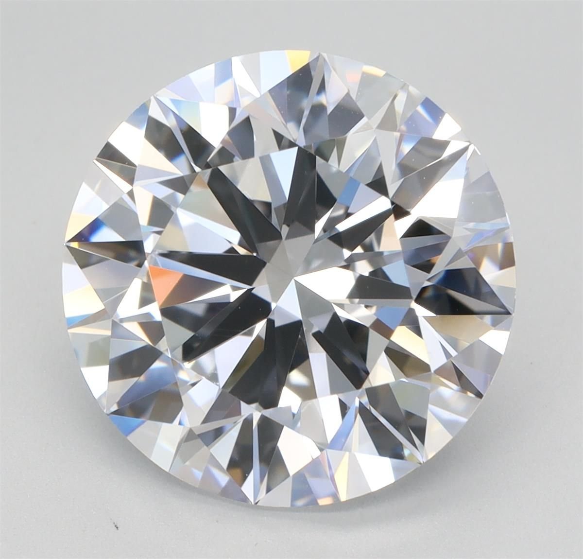 5.46ct F VVS2 Rare Carat Ideal Cut Round Lab Grown Diamond