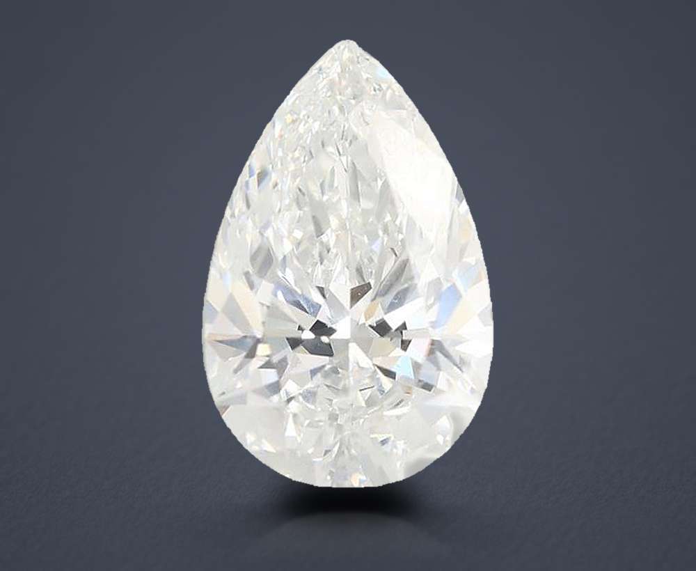 3.74 Carat Pear Lab Diamond