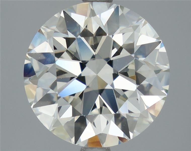 3.11ct K VVS2 Rare Carat Ideal Cut Round Diamond