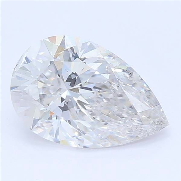 0.86ct E SI2 Rare Carat Ideal Cut Pear Lab Grown Diamond