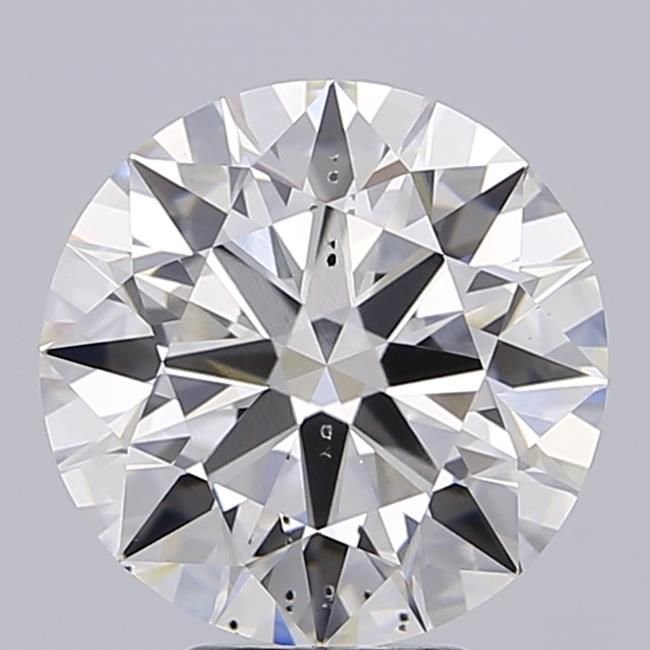5.01ct F SI1 Rare Carat Ideal Cut Round Lab Grown Diamond