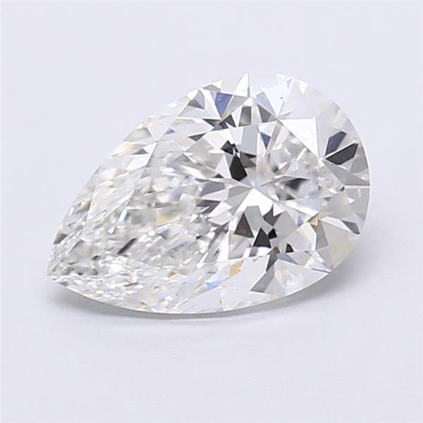 2.08ct F VS1 Rare Carat Ideal Cut Pear Lab Grown Diamond