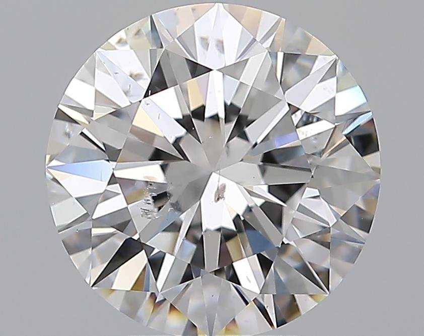 4.01ct D SI2 Rare Carat Ideal Cut Round Diamond