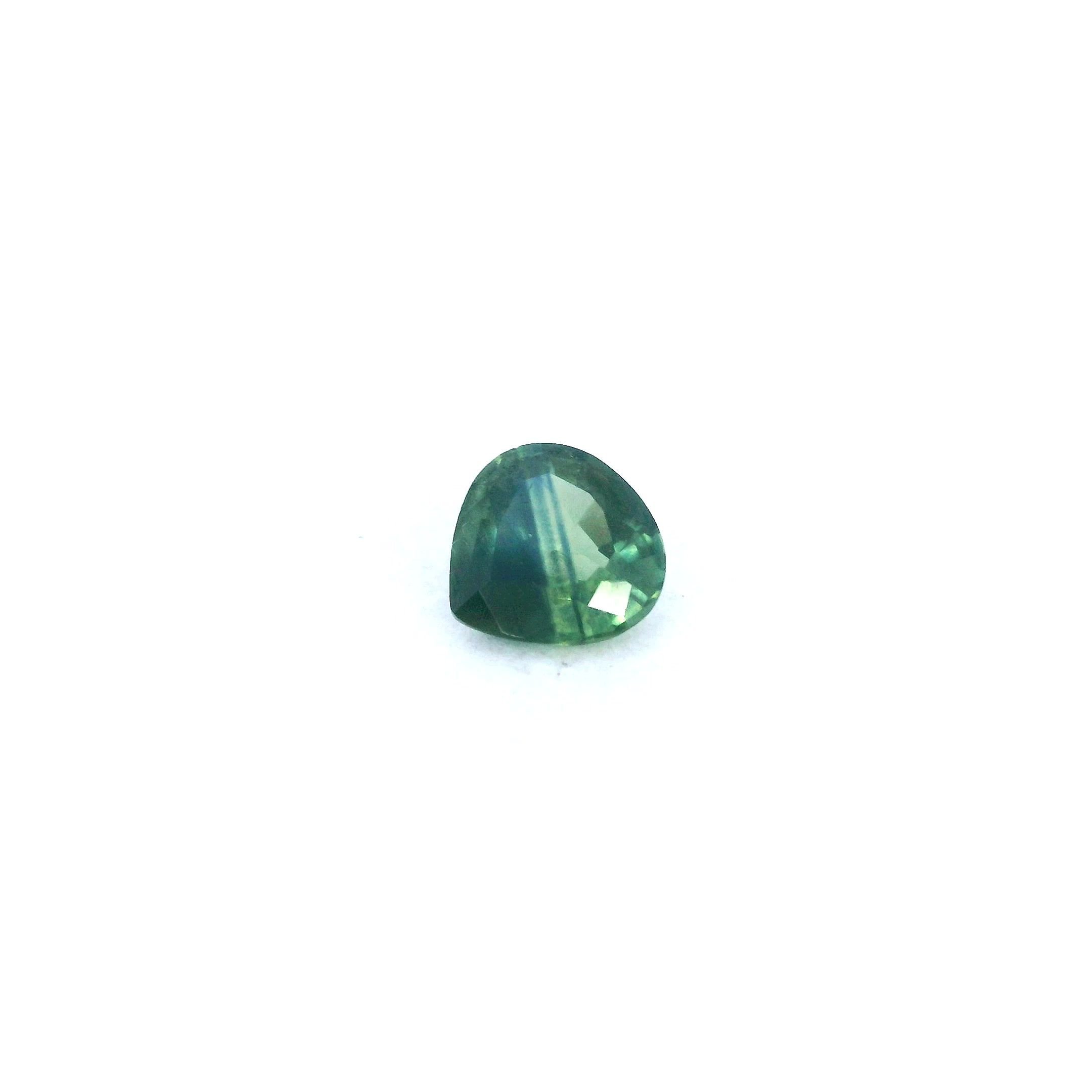 0.54 Carat Green Pear Sapphire