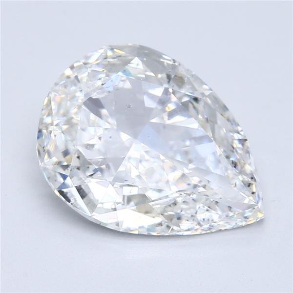 5.31ct D SI2 Good Cut Pear Diamond