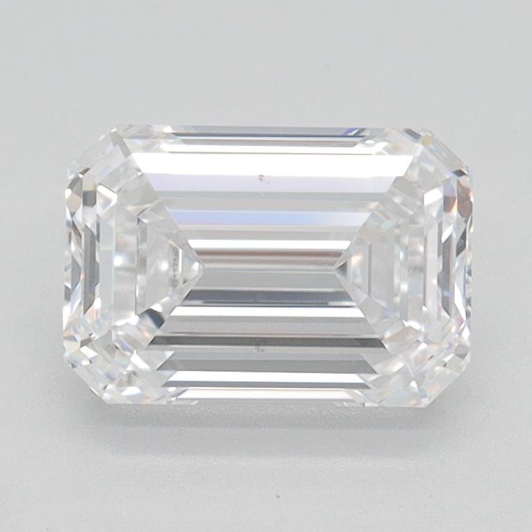 1.51ct D VVS2 Rare Carat Ideal Cut Emerald Lab Grown Diamond