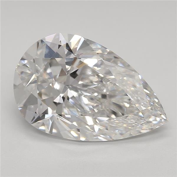 3.59ct E VS1 Rare Carat Ideal Cut Pear Lab Grown Diamond