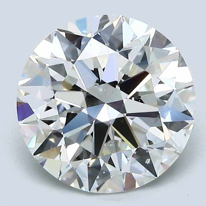 3.00ct I SI1 Rare Carat Ideal Cut Round Diamond