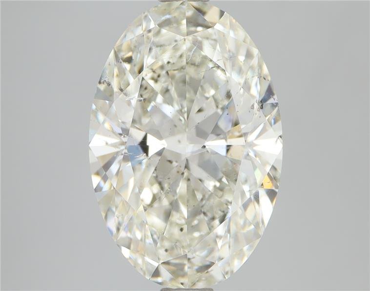 3.03ct I SI2 Rare Carat Ideal Cut Oval Diamond