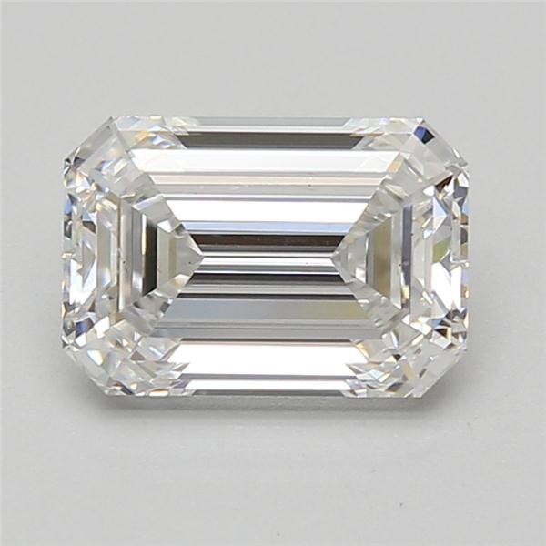 2.75ct D VS2 Rare Carat Ideal Cut Emerald Lab Grown Diamond