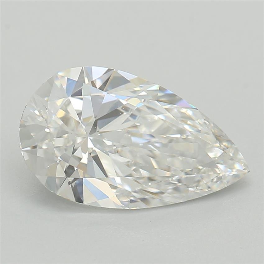 1.09ct D VVS2 Rare Carat Ideal Cut Pear Lab Grown Diamond